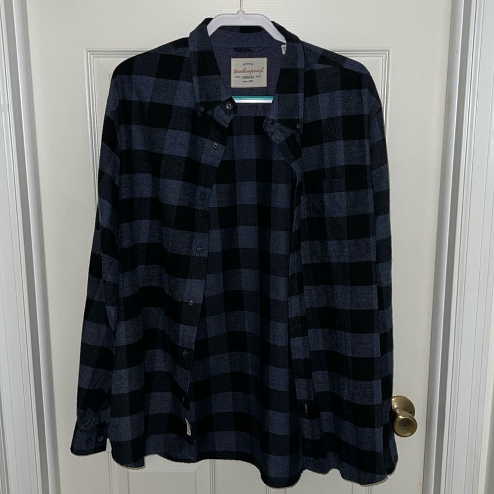 Original Weatherproof Vintage Flannel Shirt. Size XXL.